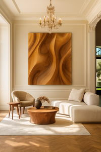 Escultura Modular de Madera Hecha a Mano, Arte Orgánico en Madera, Mueble de Pared para Sala de Estar, Decoración de Pared Única para Aniversario - Product Image 3