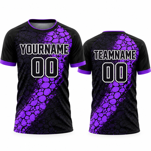 Camiseta de Fútbol Americano Sublimada Personalizada, Manga Corta, Secado Rápido, Transpirable, Impresión de Nombre y Número del Equipo, Ropa Deportiva Unisex - Product Image 3