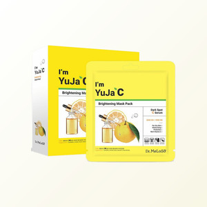 Masque éclaircissant coréen K-Beauty Dr Meloso I'm Yuzu C, 25 ml, 10 feuilles, fabriqué en Corée, enrichi en vitamines - Product Image 3
