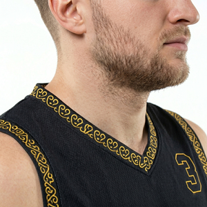 Camisetas de Baloncesto Sublimadas para Hombre, sin Mangas, con Número Personalizado, Cuello en V, Tallas Grandes, para Verano - Product Image 5