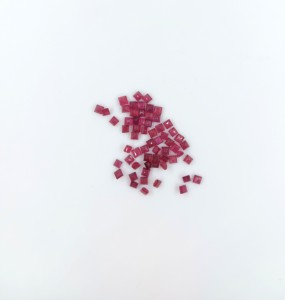 Natural Bangkok Ruby Calibrated 4mm Squares, Natural Loose Faceted Ruby Gemstone For Jewelry Making Ready To Use - Product Image 3