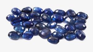 Cianita azul natural facetada para la fabricación de joyas, gema de cianita - Product Image 2