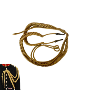 Cordón Metálico Trenzado Dorado para Uniformes, Diseño de Hilos Retorcidos - Product Image 5