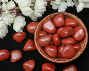 Piedras de Jaspe Rojo Natural Pulimentadas de 18-25 mm, Gemas para Joyería, Manualidades, Decoración del Hogar, Venta al por Mayor - Product Image 3