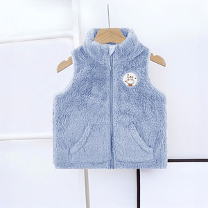 Chaqueta Informal con Cuello Redondo y Dibujos Animados para Bebé Dokma ALB24, Forro Polar Sherpa, Cierre de Cremallera, Forro de Algodón, Suave y Cálida, Unisex, 4 Estaciones - Product Image 1