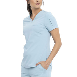 Tenues médicales extensibles multicolores sur mesure, ensemble de blouses d'infirmière tendance pour femmes, en vente - Product Image 1