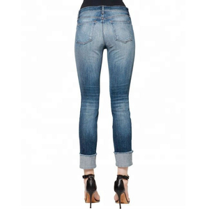 Jeans Cortos Vera de Corte Recto, Cintura Alta, Transpirables, Estilo Moderno y Sexy para Mujer - Product Image 2