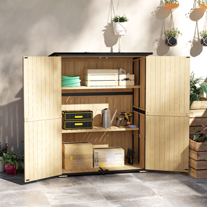 Grande Capanno da Giardino per Esterni, Casetta Attrezzi Moderna Industriale in PVC Ecologico e Acciaio Zincato Impermeabile per Deposito Biciclette - Product Image 6
