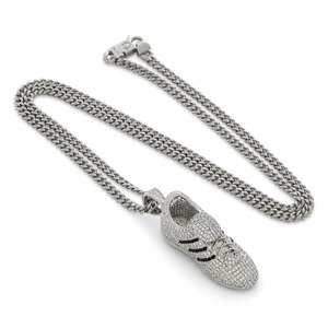 Factory Wholesale 18K Solid Gold Lab Grown Diamond Shoe Pendant Necklace Iced Out Hip Hop Jewelry for Men - Product Image 5