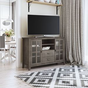 ขาตั้งทีวีสูงสำหรับบ้านไร่สไตล์โรงนาทำมือสีเทา - Product Image 6
