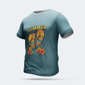Camiseta de Manga Corta para Hombre, Color Verde Claro, Cuello Redondo, con Estampado de Pelota de Tenis, Corte Regular Informal, 100% Algodón Jersey - Product Image 4