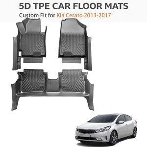 Full <b>Set</b> Car Floor Mats for Kia Cerato 2013-2017 Car Mats All Weather TPE Plastic Car Floor Mat Liner - Product Image 1