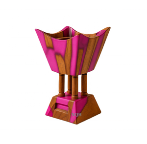 Brûleur à Bakhoor en résine époxy de bois de qualité supérieure |   Diffuseur d'encens Oud artisanal de luxe |   Mubkhar d'aromathérapie moderne pour la décoration de la maison - Product Image 4