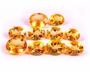 ซิทรินธรรมชาติ 15x20 มม. รูปไข่เจียระไนแบบเหลี่ยม  หินพลอยหลวมที่ผ่านการปรับขนาดแล้ว  พร้อมใบรับรอง สำหรับทำเครื่องประดับ  ผู้จำหน่ายขายส่ง - Product Image 1