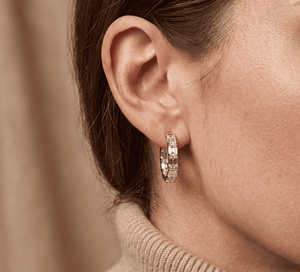 <b>Hoops</b> Earrings Diamond Earrings Gold and <b>Silver</b> Earrings Natural and Lab Grown Diamonds Earrings <b>Hoops</b> Fine Jewelry for Women - Product Image 5