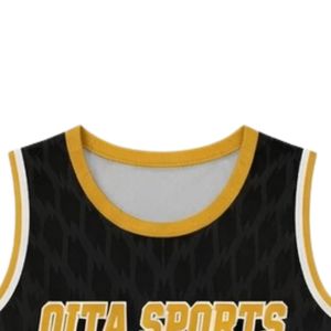 Maillot de lacrosse unisexe noir et or en polyester léger – Tenue de sport athlétique pour l'entraînement et les équipes - Product Image 5