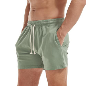 <b>Men</b> Solid Color Cotton <b>Shorts</b> With Pockets Drawstring Waist Casual <b>Short</b> <b>Shorts</b> Mid Rise Breathable Workout Wear - Product Image 1