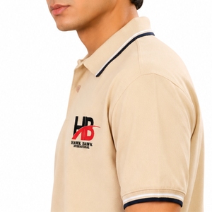 เสื้อโปโลชาย แต่งขอบตัดกัน ผ้าเนื้อนุ่ม สไตล์คลาสสิก ทรงพอดีตัว ระบายอากาศได้ดี เหมาะสำหรับใส่ทุกวัน - Product Image 6