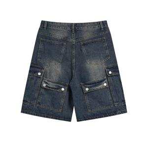 Shorts en jean pour hommes, classiques, en denim, décontractés, pour l'été, coupe décontractée, confortables, streetwear, bas de tenue tendance - Product Image 6