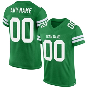 Venta al por Mayor Directa de la Industria, Jersey de Fútbol Auténtico Personalizado en Verde Césped y Blanco, el Más Vendido - Product Image 1