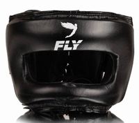 Ensemble de boxe Fly : Casque en cuir, gants, protège-grenades, logo personnalisé, confortable, respirant, équipement de protection pour l'entraînement, toutes saisons