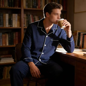<b>Men</b> Night Suit Short Sleeve Round Neck Shorts <b>Set</b> Soft Cotton Breathable Summer <b>Pajamas</b> Lounge Wear - Product Image 2