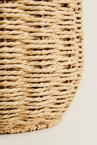 Round seagrass <b>basket</b> <b>with</b> flip-top <b>lid</b> Handmade Storage <b>Basket</b> Wholesale eco-friendly Made Viet Nam - Product Image 6