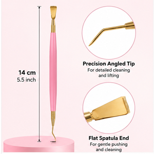 Outil d'isolation pour rehaussement de cils rose doré en gros, séparateur de cils en acier inoxydable, outil de séparation, outil de permanente pour cils avec logo personnalisé OEM - Product Image 4
