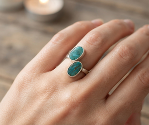 Awesome looking Natural Turquoise Oval Shape Gemstone Bezel <b>Set</b> 925 Sterling <b>Silver</b> <b>Ring</b> Handmade Jewelry - Product Image 2