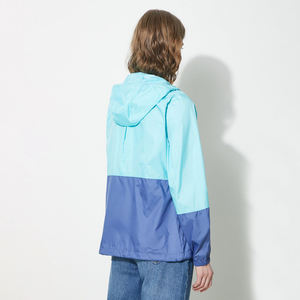 Veste coupe-vent imperméable pour femme, couleur unie, style décontracté, grande taille, parka, broderie, doublure en lin et nylon, saison automne - Product Image 2