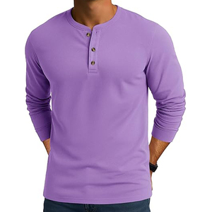 T-shirts à manches longues pour hommes, 220 g/m², col rond, manches longues, t-shirt unisexe surdimensionné, streetwear, t-shirt à manches longues - Product Image 3