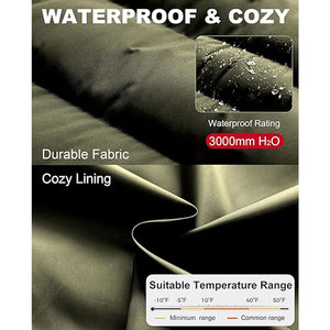 Chaqueta Larga Acolchada para Hombre, Abrigo de Invierno Impermeable, Parka de Esquí Gruesa y Aislada, con Capucha Desmontable, Cortavientos y Cálida para la Nieve - Product Image 4