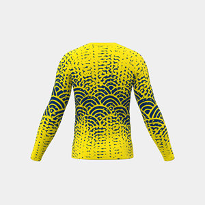Maillot de bain anti-UV pour homme à manches longues UPF 50+ Séchage rapide Haut de surf finition délavée Tendance Europe USA Activités de plein air - Product Image 6