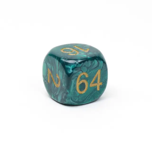 Cube de multiplication de backgammon professionnel en résine marbrée rouge, grand dé de remplacement pour jeu de société de tournoi - Product Image 6