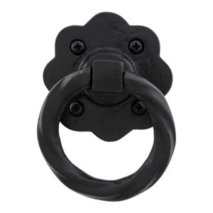 Battant de porte circulaire forgé à la main en fer métallique fini, idéal pour la décoration, les cadeaux, les portails de jardin et les poignées de tiroir - Product Image 3