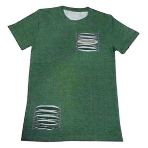 เสื้อยืดสีเทาฟอกซีดสไตล์วินเทจ แต่งขาดๆ แนวสตรีทแวร์ สกรีนโลโก้ได้ ใส่ได้ทั้งชายหญิง คุณภาพพรีเมียม - Product Image 1