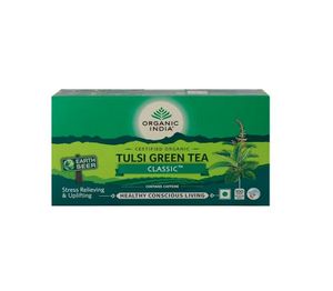 Organic India <b>Tulsi</b> Green <b>Tea</b> Classic 100 Teabags - Product Image 1
