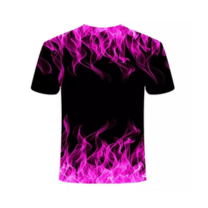 Multicolor Angel Print T-Shirts with <b>studded</b> collar Streetwear Cotton Vintage Style Printed Breathable patchwork Tees for Mens - Product Image 6