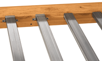 Base de Cama Plegable Moderna de Madera de Mango Sólida Tallada a Mano con Diseño Arquitectónico |   Muebles de Dormitorio Ecológicos KD Flat Pack para India