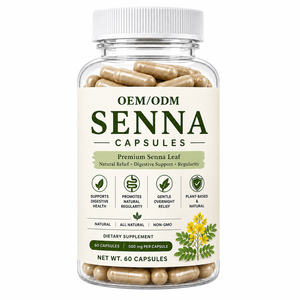 Cápsulas de Senna Premium 500mg, Suplemento Natural de Hoja de Senna, Fórmula Herbal para el Bienestar Digestivo y la Salud del Colon - Product Image 1