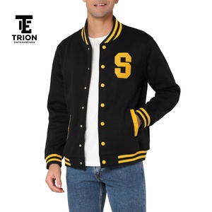 Chaqueta Varsity de Invierno Personalizada de Buena Calidad, Bordada, de Cuero y Lana, con Ribete de Piel de Oveja para Hombre, a Bajo Precio - Product Image 3