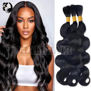 Extensiones Remy vietnamitas de alta calidad de 100g, onda del cuerpo a granel Hali, todos los colores, doble Super dibujado teñido, blanqueado, permanente SDD Hali - Product Image 1
