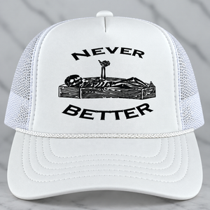 Casquette Trucker en Mousse Personnalisée avec Logo Imprimé, Chapeau Snapback en Maille, Vente en Gros, Fabricant Vietnamien, OEM ODM, Chapeau Promotionnel Streetwear, Usine - Product Image 3