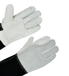 Guantes de Trabajo Estériles Canadienses al por Mayor, de 11 oz y 10 Pulgadas, Negros y Blancos, de Alta Visibilidad, para Uso General - Product Image 2