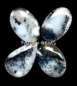 Cabujón de ópalo de dendrita natural Piedras preciosas semipreciosas pulidas lisas Piedras preciosas sueltas en formas mixtas - Product Image 4