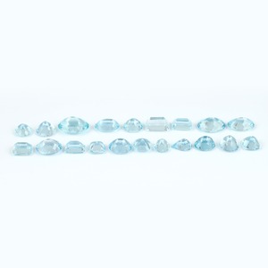 Aigue-marine naturelle, pierres précieuses brutes de qualité supérieure, coupes variées, formes mélangées, facettées, bleues, pour la fabrication de bijoux - Product Image 2