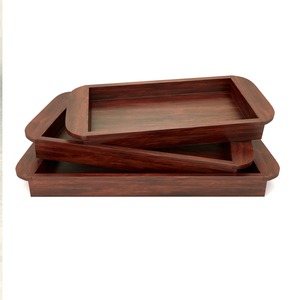 <b>Rustic</b> Wooden Serving Tray Natural Finish Tray for Home Kitchen Dining <b>Coffee</b> <b>Table</b> and Gifting Purpose Handcrafted Wooden Tray - Product Image 1