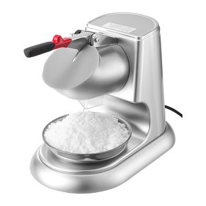 Macchina Elettrica Tritaghiaccio a 4 Lame, 100 kg/ora, per Granita e Coni di Neve, con Coperchio in Acciaio Inossidabile - Product Image 1