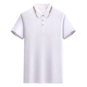 Men's Short Sleeve for Shirt Solid Color Knitted Spandex/Cotton Casual Breathable Regular Fit Custom Logo OEM Service - Product Image 6