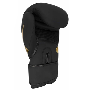 Gants d'entraînement de boxe Webson en cuir PU blanc avec impression feuille d'or, respirants, imperméables, légers, à doigts entiers, pour adultes - Product Image 2